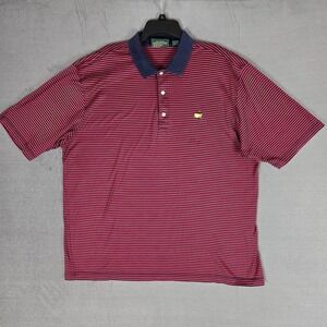 Amen Corner US PGA Masters Polo Shirt Mens XL Red Stripe Augusta National Cotton
